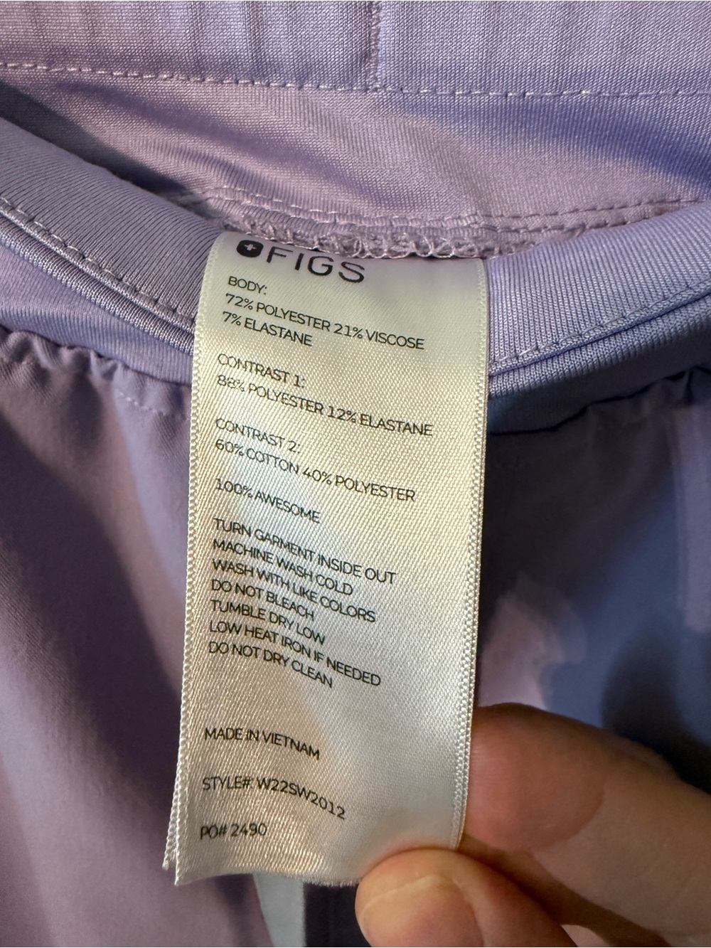 Figs Purple Rafaela Oversized Scrub Top With Joggers Size M Women - Picture 11 of 16